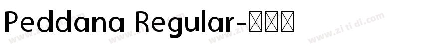 Peddana Regular字体转换